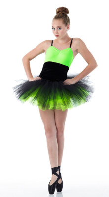 lime green tutu dress Adult Small Ballet Dance Costume 