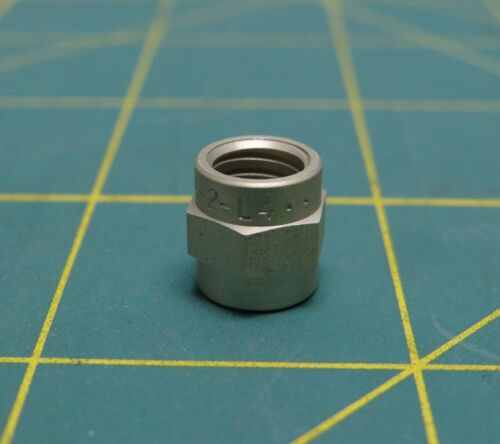 Swagelok Cajon A-2-L-4 Aluminum Hose Connector Sleeve 1/8" Hose ID 1/4" Hose OD