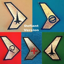 Star Trek Enterprise Uniform Insignia Patch - USS Defiant Costume Cosplay Patch