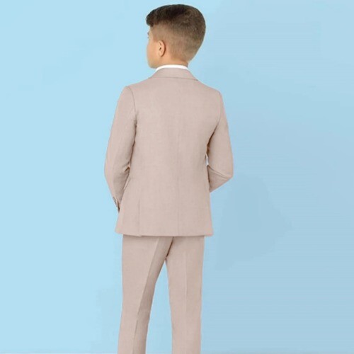 Boy's Suit Set 4 Pieces Blazer Vest Pants Tie Formal Tuxedo Kids Pant Suit - Picture 3 of 45