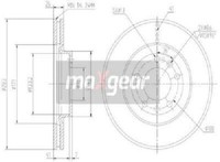 Original Maxgear Bremsscheibe 19-1038 FüR CitroëN Peugeot