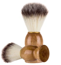 Face Shaving Brush 1Pcs Badger Hair Men's Shaving Brush with Wooden Handle