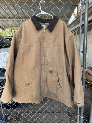 Carhartt Mens Sandstone Ridge Sherpa Lined Jacket Coat Brown 4xl  - C61 CML