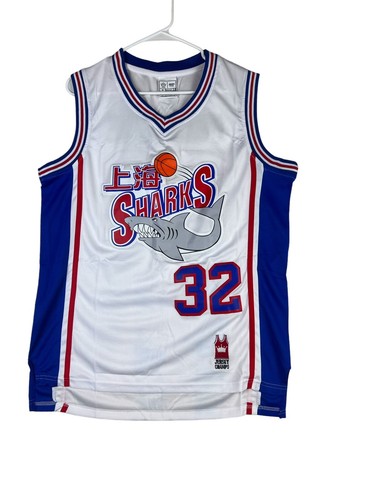 Shanghai Sharks Sewn Jersey Jimmer Fredette #32 Jersey Champs Size Medium