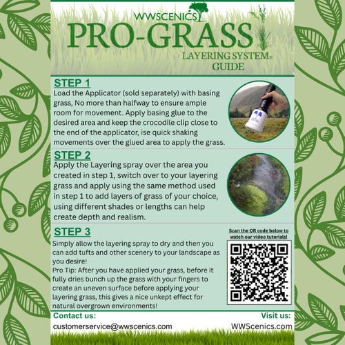 PGLS Static Grass Starter Kit - Summer | Model Railroad Diorama Scenery Bundle - Picture 10 of 10