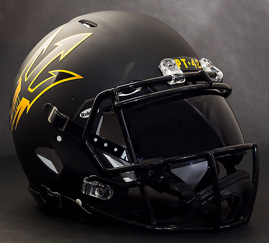 asu new football helmets *CUSTOM* ARIZONA STATE SUN DEVILS ASU NCAA Riddell SPEED Replica Football  Helmet