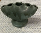 Roseville Carnelian II 1926 Vintage Pottery Ceramic Flower Frog Bud Vase 50-4