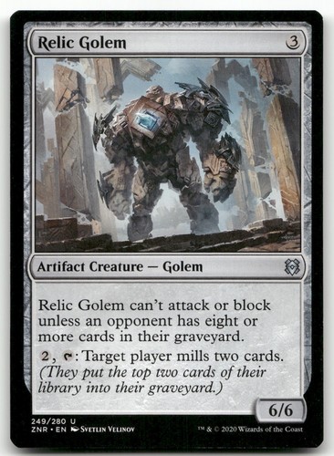 Relic Golem 249/280 Zendikar Rising Uncommon