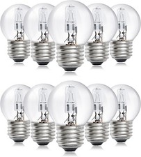 Bonlux G45 E27 Edison Screw ES Bulb, 42W Dimmable Golf Ball Light Bulb 2700K War