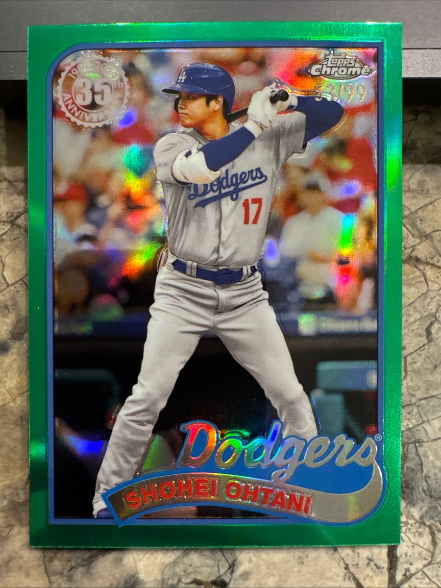2024 Topps Chrome 1989 Topps Shohei Ohtani #89CB-5 Green Refractor 
