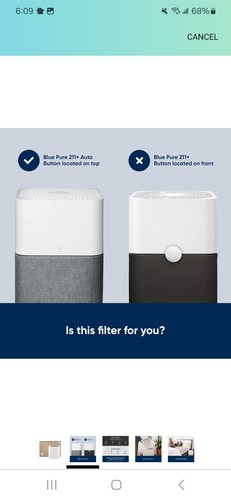 Blueair Blue Pure 211+ Filtro de repuesto automático, de partículas y carbono, nuevo con caja - Imagen 5 de 9