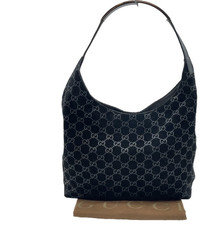 AUTH Gucci GG Pattern Black  Shoulder Bag Zip...