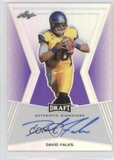 2014 Leaf Metal Draft Purple Prismatic 14/25 David Fales #BA-DF1 Auto 0b2