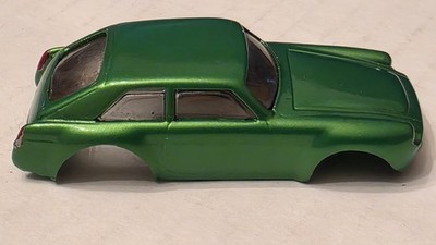 read RARE! BAUER Flared MGB Green HO Scale Slot Car Body shell only T-jet GERMAN