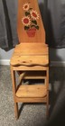 VTG Folding Wooden Step Stool/ Ironing Board Beautiful! — photo 1