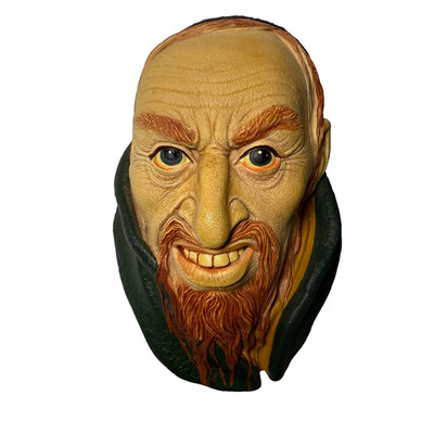 Bossons Congleton England Ceramic Wall Hanging Face, Fagin Chalkware 1964