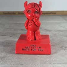 1970 Vintage Paula Red Devil Figurine W134 Wow Have I got the Hots for You