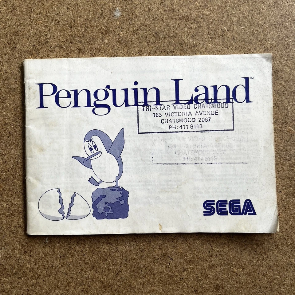 Alex Kidd in Miracle World & Penguin Land SEGA Juegos Manual de instrucciones Folleto Foto 4 de 4