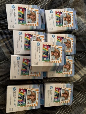 HP Sprocket 3x4 ZINK Fotopapier 100 Blatt selbstklebend hinterlegt Neu 9 Kartons