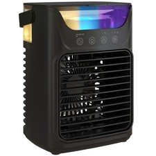 HOMCOM 4-in-1 Mini Air Cooler, Portable Air Conditioner for Bedroom, Black