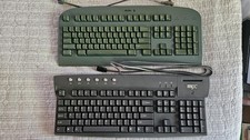 lot of 2x Vintage Acer 6511 keyboards green &...