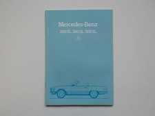 Prospekt / Katalog / Broschüre - Mercedes R107 - 280 SL, 380 SL, 500SL - 05/83