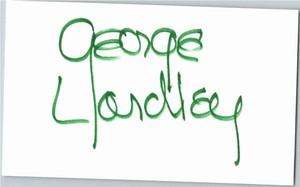 -George Yardley- (d.2004) Signed/Autograph/Auto Index Card Detroit Pistons HOF