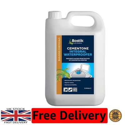 5L Cementone Waterproofing & Plasticiser - Perfect for Mortar and Rendering