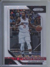 2018-19 Panini Prizm White Sparkle Prizm Patrick Beverley #204 y8a