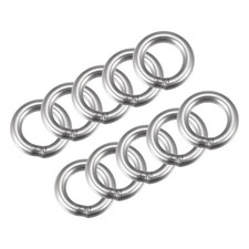 304 Stainless Steel Welded O-Ring 20mm 0.79" External Dia. 4mm thickness 15pcs