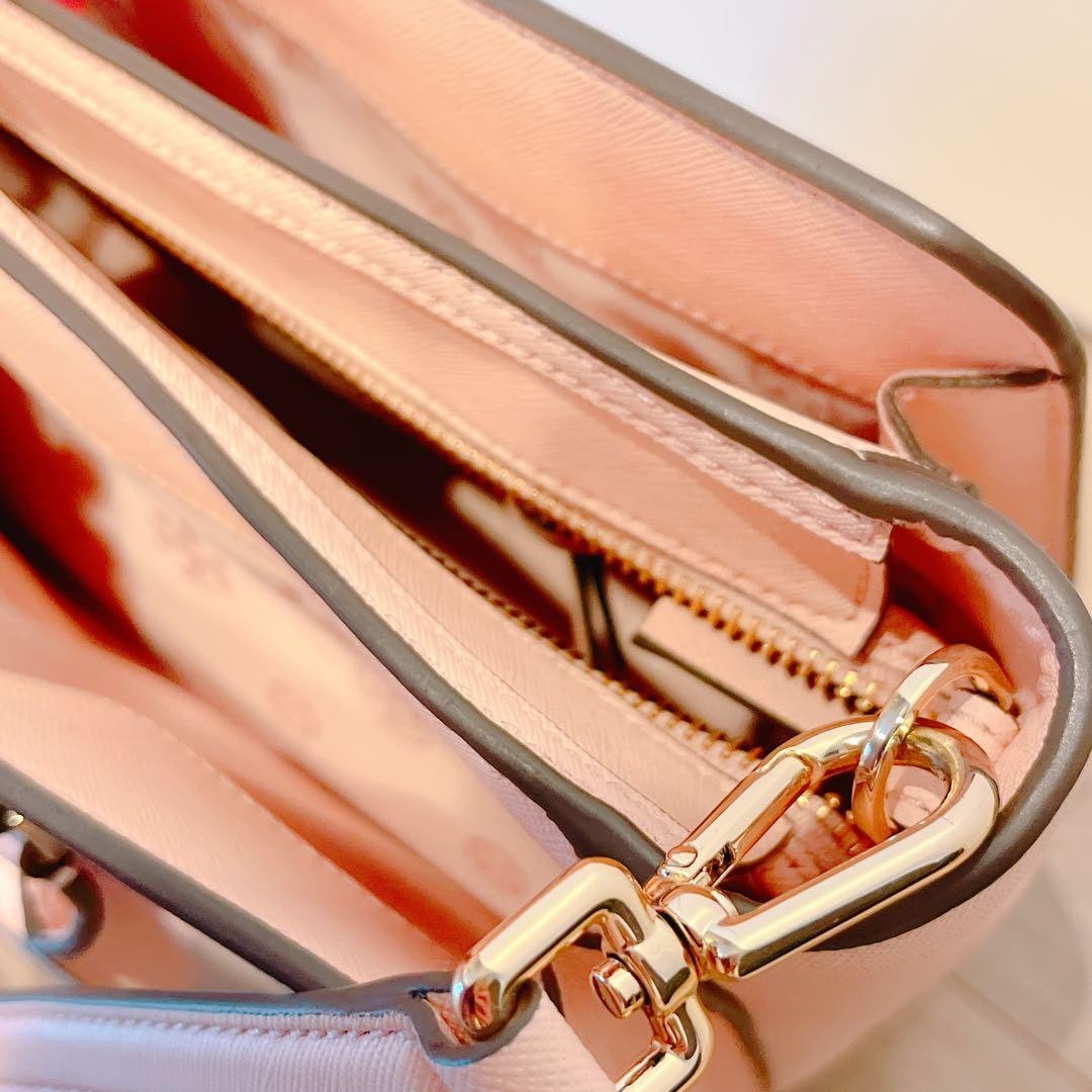Tory Burch Shoulder Bag Handbag Leather Pink Women's From Japan thumbnail 19
