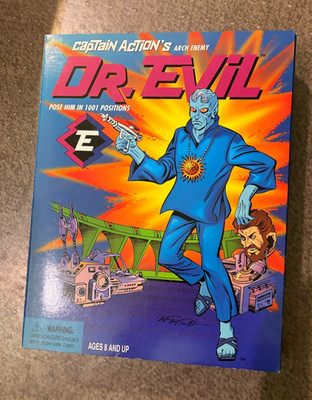Dr. Evil Captain Action Arch Enemy Figure 1998 Playing Mantis New in Box