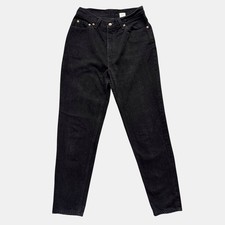 Vintage Levis 512 Slim Fit Tapered Black Jeans High Rise USA 11 Sz 28 Y2K 90s