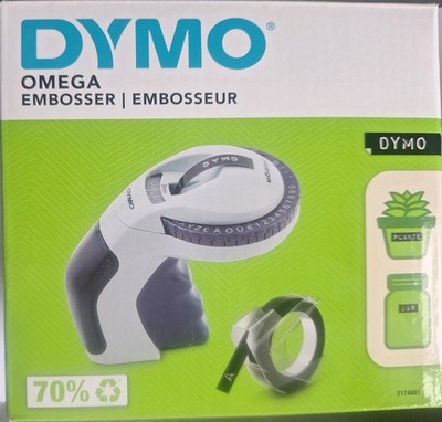 DYMO Omega Handprägegerät mit 1 schwarzen Etikettenband neu versiegelt