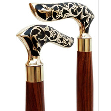 Handcrafted Wooden Foldable Wooden Walking St...