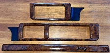 96 97 98 Jeep Grand Cherokee Limited Maple Wood Grain Dash Trim Full Set 3 Pcs