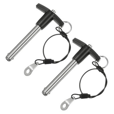 2stk T-Griff-Sicherungsstifte, 10mm Dm. 60mm Verwendungslänge [304-Edelstahl]