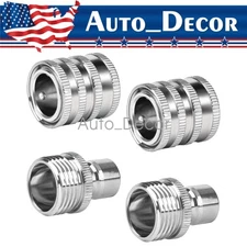Garden Hose Quick Connect Adapter 3/4Inch GHT Stainless Steel Water Hose Fitting
