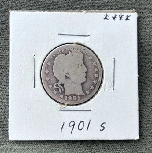 1901 USA BARBER QUARTER