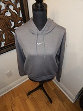 Nike Therma-FIT Gray Fleece Pullover Hoodie Men's G Long Sleeve Sweatshirt