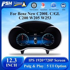 Digital Dashboard Cluster Kompatibel für Mercedes Benz C/GLC Klasse W205 X253 Digital Dashboard Cluster Kompatibel für Mercedes Benz C/GLC Klasse W205 X253