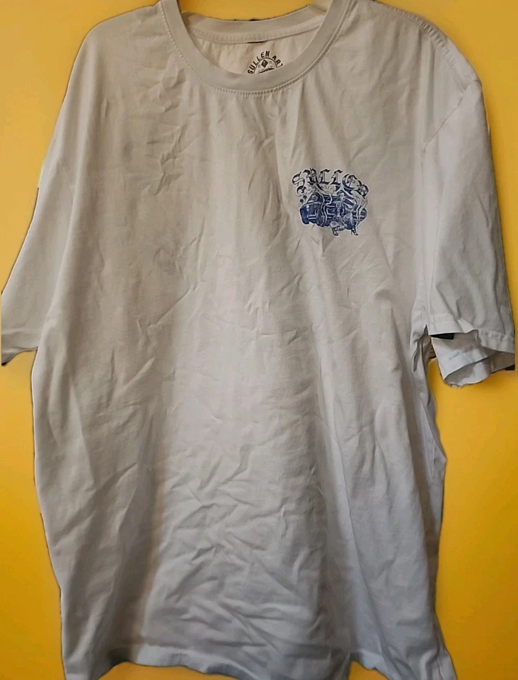 Sullen Art Smoke Show Premium T-Shirt White 3XL Cotton Tattoo Streetwear B7  - Image 3 of 4