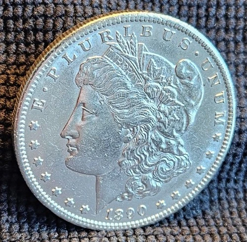 1890 S Morgan Silver Dollar- Fineness .90- San Francisco Mint- BU like Condition