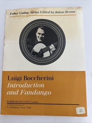 Luigi Boccherini Intro & Fandango (Bream)Classical Guitar Sheet Music Faber 1969