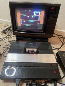 Atari 5200 4 Port Console, Rebuilt Controllers, Power Mod, 9 Games. Fully Tested