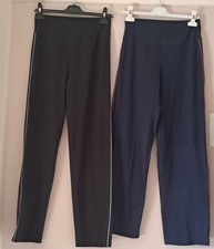 M&S Goodmove Cotton Rich Side Stripe Straight Leg Joggers sizes 6-24