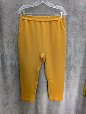 Zara Pants Womens Medium Yellow Casual Business Office READ