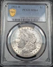 1921-D Morgan Silver Dollar $1 - PCGS MS64 - BETTER DATE!