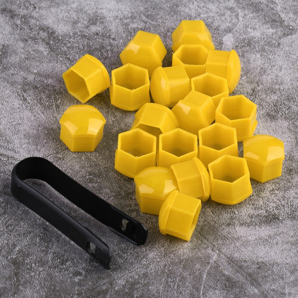 Auto 20pcs 17mm Nut Car Wheel Auto Hub Screw Protection Anti Theft Cover Cap.