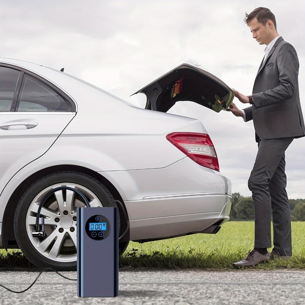 Portable Car Air Compressor With Digital Display & Pressure Test Function